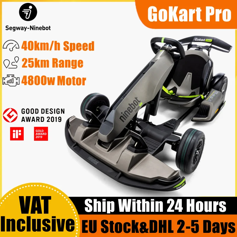 EU STOCK Ninebot от Segway Electric GoKart Pro 4800 Вт для детей и взрослых на открытом воздухе гоночный педаль Go Karting самобалансирующийся