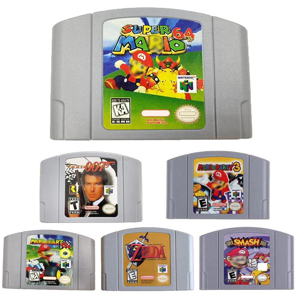 USA NTSC Version 16 Bit Video N64 Game Cartridge for Nintend 64 Game Console