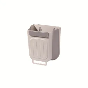 Large Diameter Thickened Foldable Trash Bin for Household Kitchen Cabinet Multi-Function Garbage Storage Plastic Without Lid