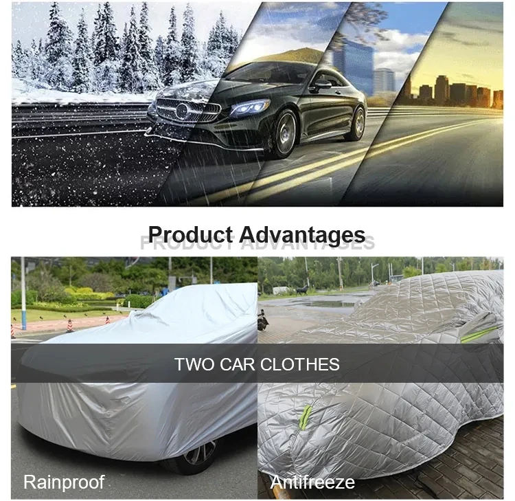 Customized Outdoor 9.5kg Universal Peva Aluminum Car Cover Full Body