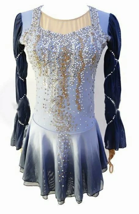 blue ombre figure skating dress Lagoon Cut Out Maxi Dress main image 1