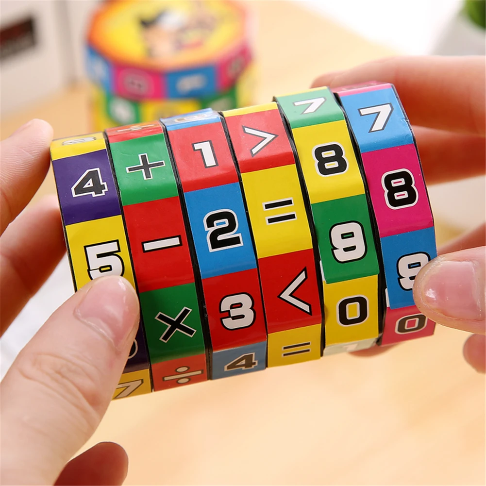 1pc Crianças Montessori Jogos Matemática Números Cubo Mágico