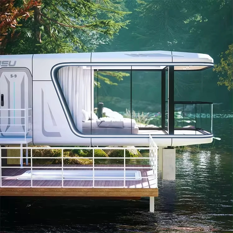Cymdin Popular Space Capsule Home Space Capsule Outdoor Mobile Space Capsule with Kitchen and Bath
