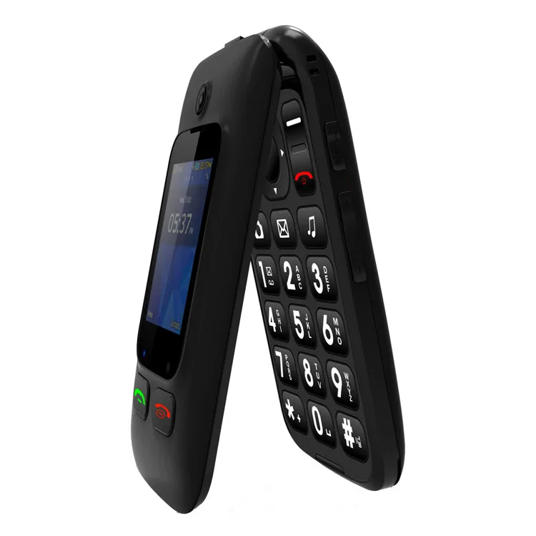 2.4 Inch Unlock Dual Sim Old People Mobile Phone with Keypad Talking 2G3GGSM WCDMA Flip Phone