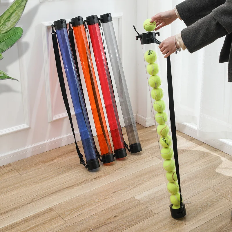 Tennis Ball Collector Picker Tennis Ball Retriever Tube Carrier Tennis Ball Pick up Tube with Shoulder Strap factory