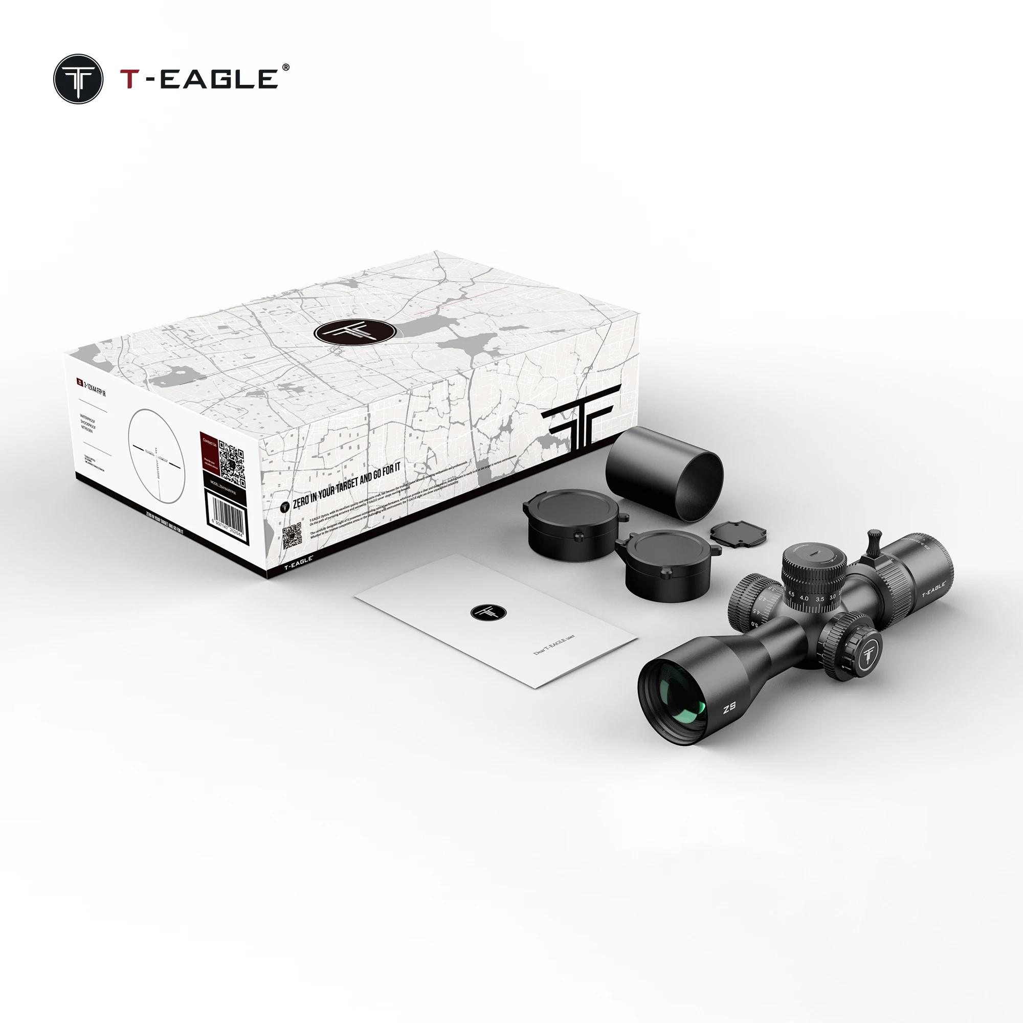 T-EAGLE ZS 3-12X44 SFIR FFP Hunting Telescope with Zero Stop