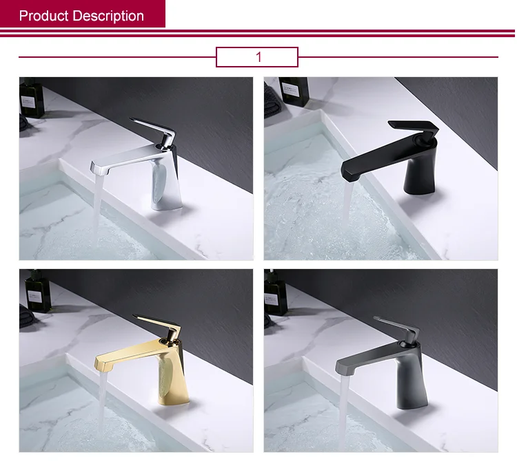 YEKALON FT-8601 Bathroom Wash Hand Basin Mixer Single Level Basin Faucet Sanitary Ware Faucets Zinc Basin Mixer