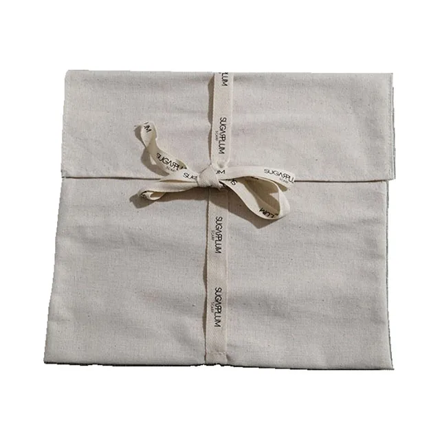 Ecofriendly Cotton Linen Envelope Cloth Packaging Dust Bags For