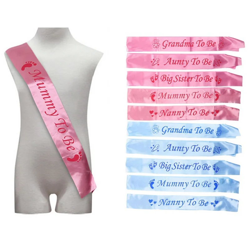 Baby Pink Mum To Be Sash Baby Shower 180cm Gift Present Sashes Satin Mummy To Be 