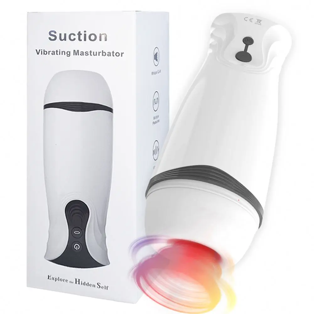 Powerful Automatic Male Masturbator Thrusting Telescopic Sucking With Voice Men Sex Product Vibrator Masturbation Cup