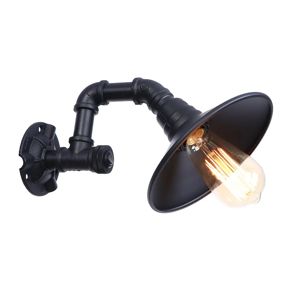 Moroccan industrial decorative vintage rustic metal water pipe wall mounted light