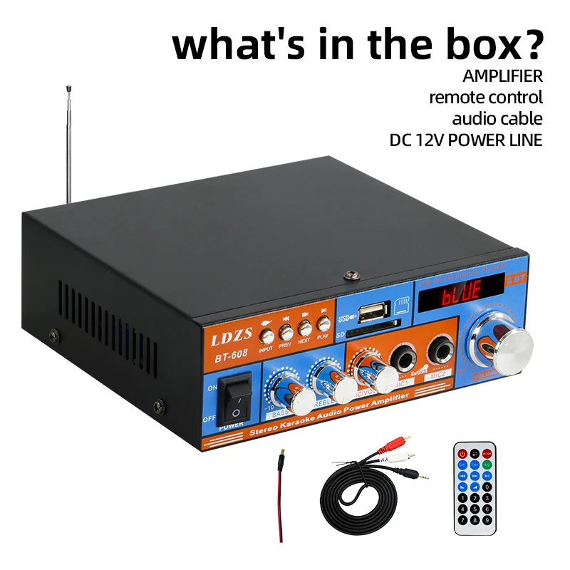 Mini class d amplificateur de puissance hifi stereo 2.0 chan en ance