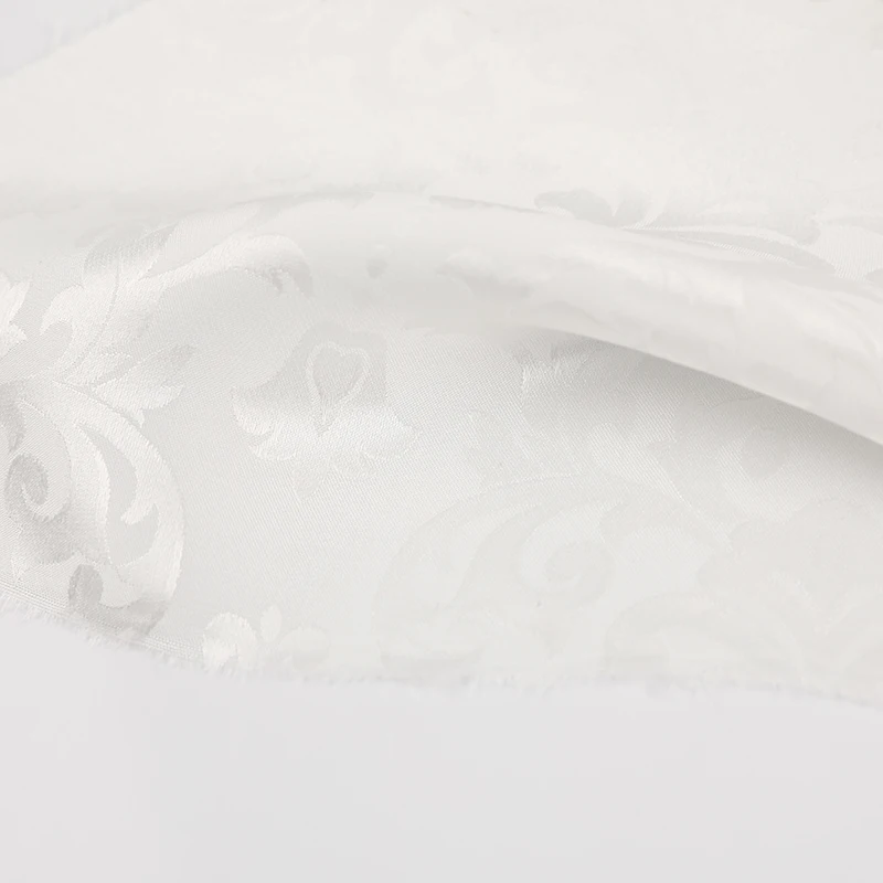 
 Оптовая продажа, блестящая Цветочная атласная жаккардовая ткань из чистого шелка  