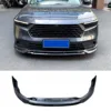 Silver Black Front Bumper Lip