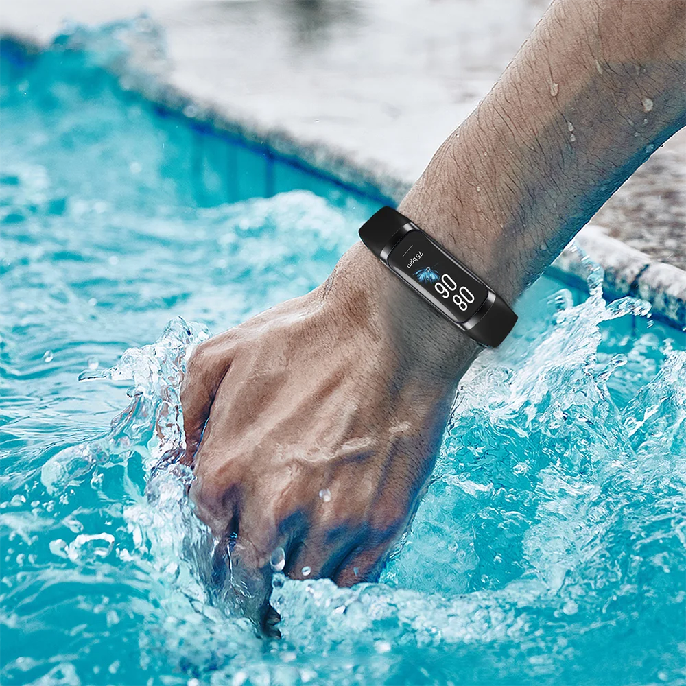 Fitness Tracker C60 Con Contapassi, Cardiofrequenzimetro E Sonno - Schermo AMOLED 1,1 Pollici, Impermeabile 5 ATM