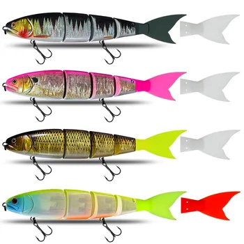 CHEERY Live Bait Japanese Style 15cm Sinking 28g / Floating 25g Multi-segment Swimbait with Silicone Soft Tail – Soft Lure – view 4