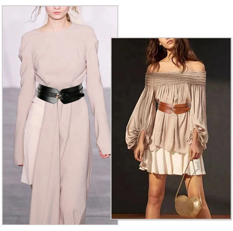 PU Leather Belt with Elastic - Versatile Fashion Accessory display picture 1