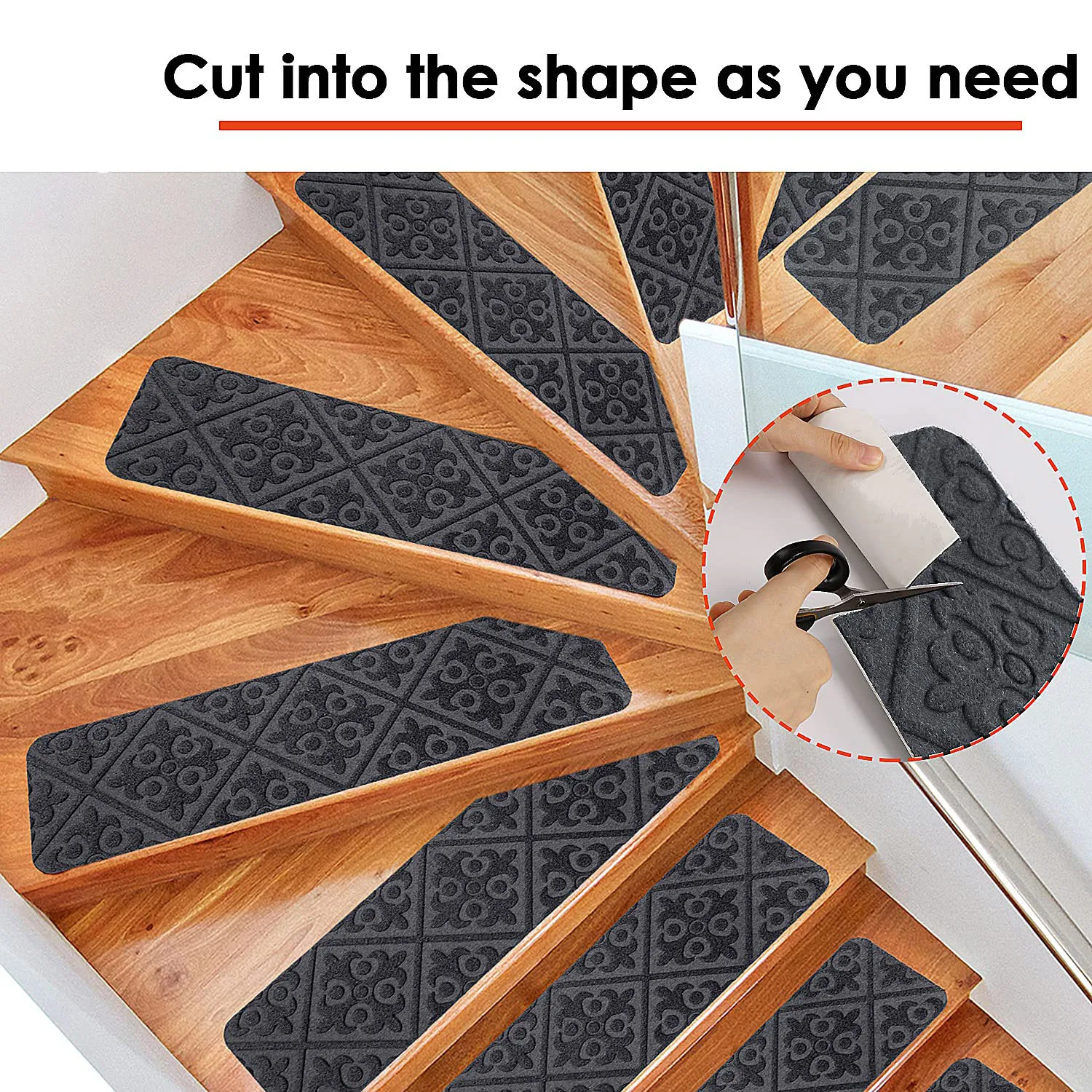 Stair Treads For Wooden Steps Indoor Nonslip Stair Treads Carpet Self