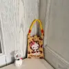 H-jute rope leopard print hello kitty-beige