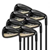 Set di 7 mazze in ferro nero con shaft in carbonio di grado S MTG056