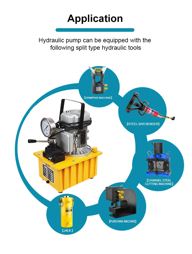 Hhb-700ab Double Acting 700 Bar Hydraulic Electric Pump - Buy Electric ...