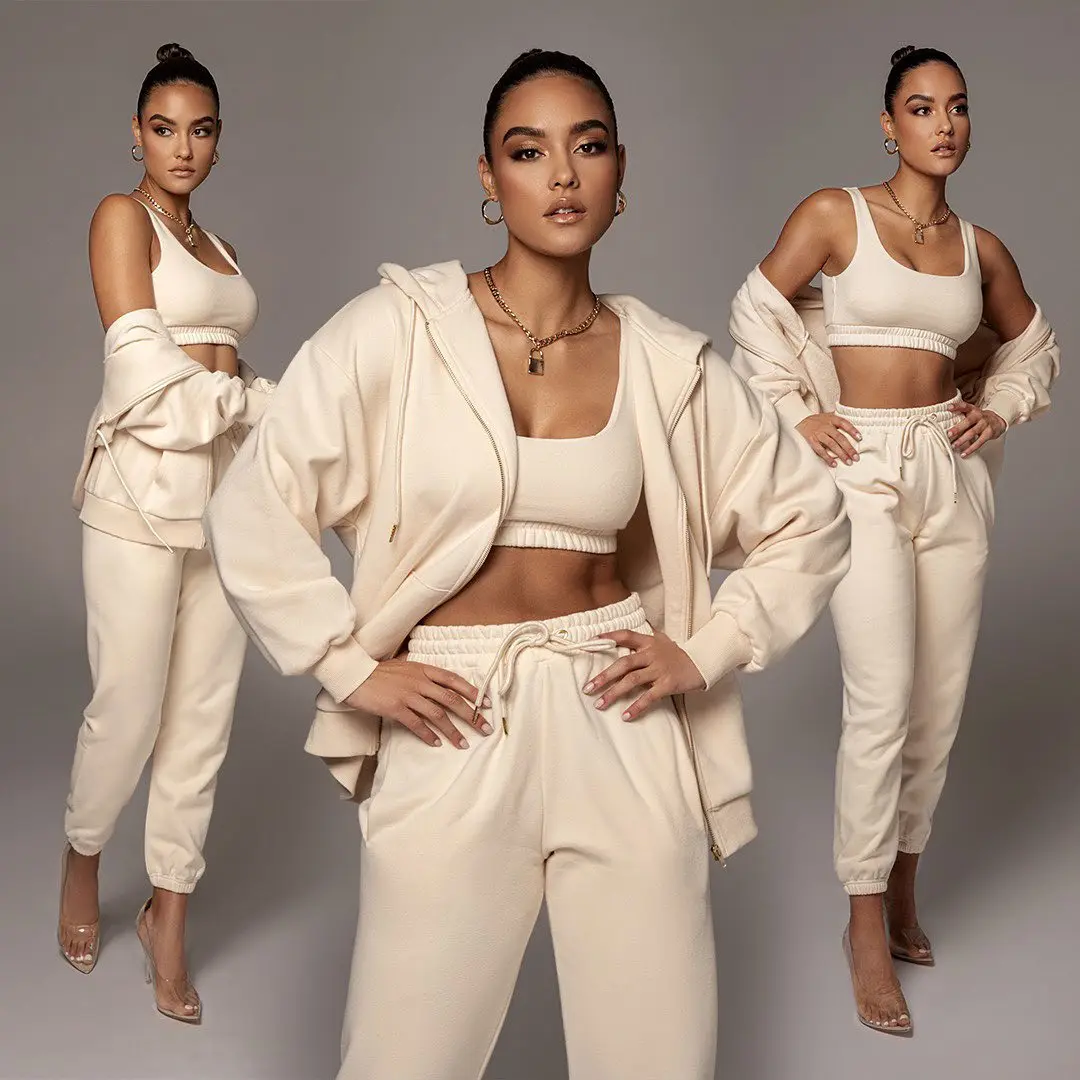 Осенне-зимний женский спортивный костюм с логотипом на заказ комплект из 2 предметов спортивные штаны и толстовка большого размера