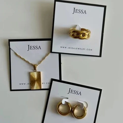 Custom Printed Earring Display Cards Necklace Cards Paper Cardboard Die Cut Hanging Earring Cards With Logo