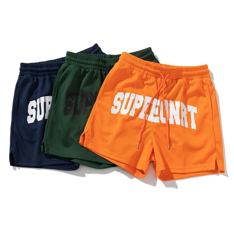 Grousshandel 100% Kotteng Sport Benotzerdefinéiert Oversize Drock Plus Size Summer Männer Casual Sweat Mesh Shorts344_voghion.com