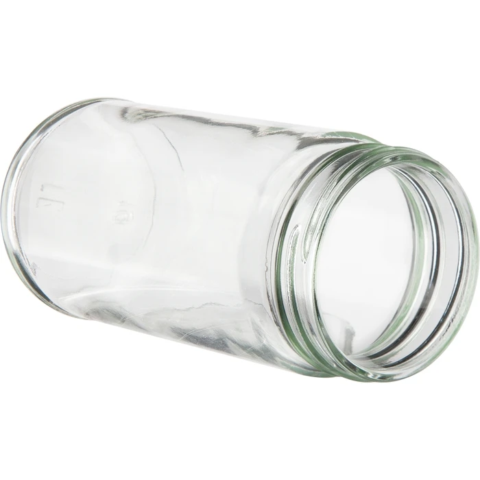 8oz (240ml) Flint (Clear) Paragon Round Glass Jar - 58-400 Neck