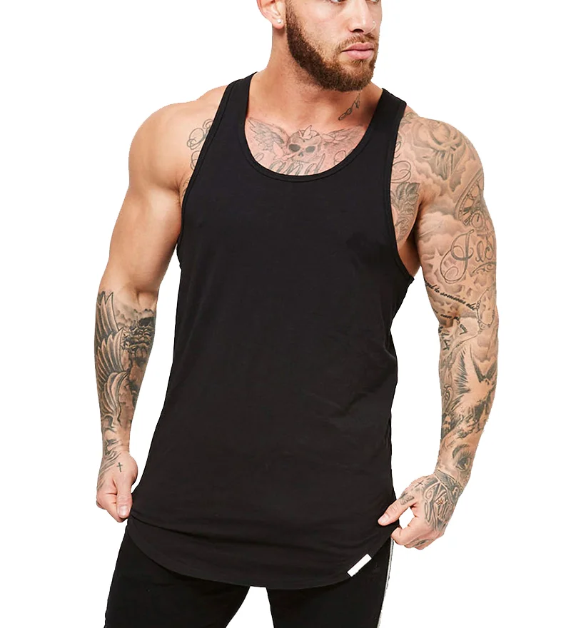 Mens Fitness Clothing 100% Cotton Gym 