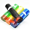 Green household drawstring trash bags