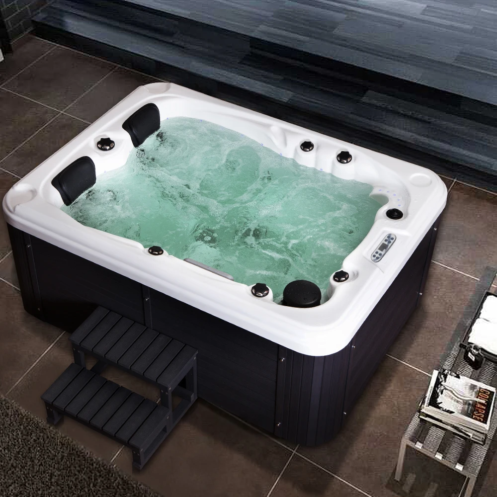 Jacuzzii Whirlpool Machine Outdoor Plug and Play 3 Person Hot Tub Spa Floor Protect for Children Bathtubs  Massage