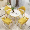1 desk 4 chair yellow