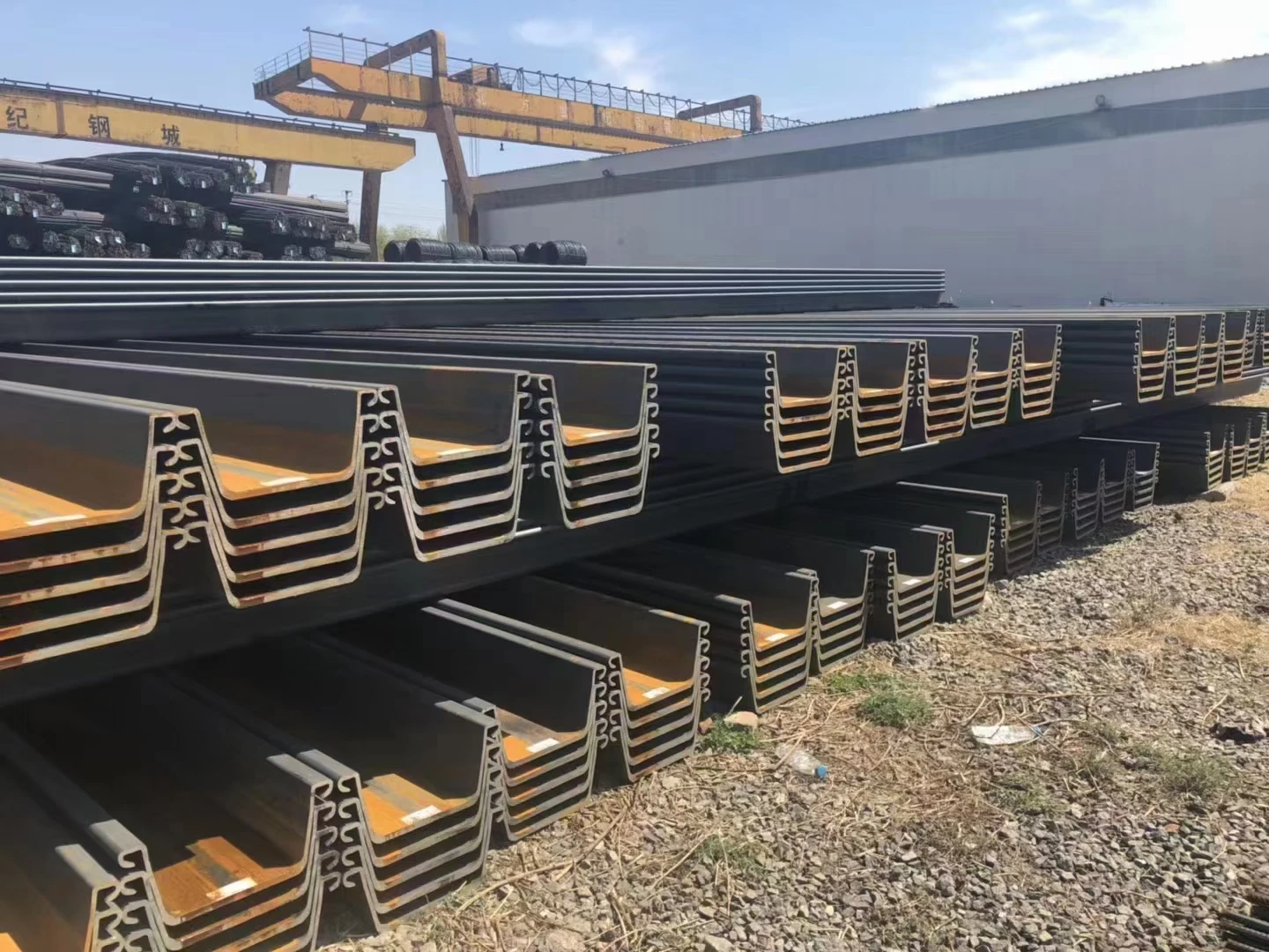Structural Steel Sheet Pile Furnished Vinyl Used Sheet Piling For Sale