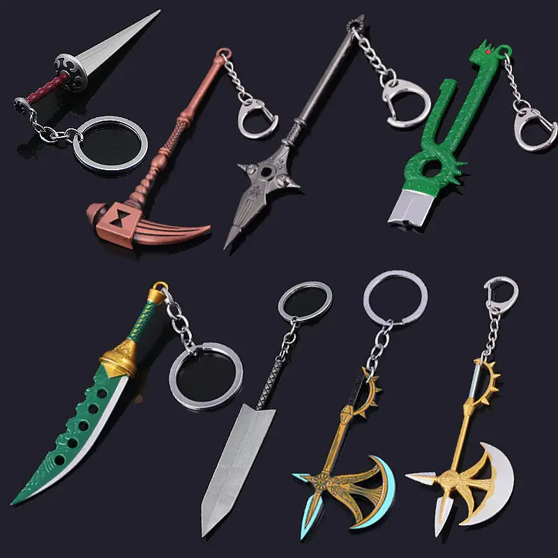Japan Anime Meliodas Keychain - The Seven Deadly Sins Escano Axe