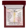 Card + Gold Necklace (LED Light Box)