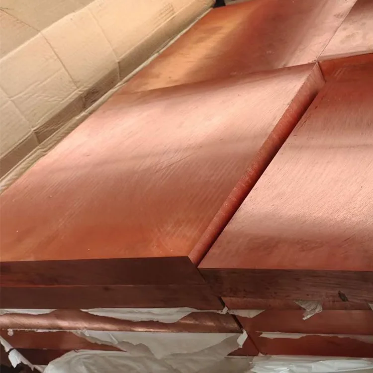 0.5mm 0.75mm 1mm 1.2mm thick T2 /C1100 pure copper plate/sheet 200mm 600mm width