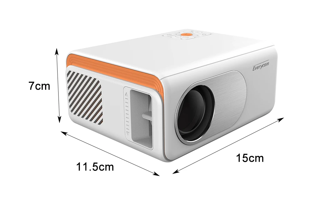 Light Everycom X70 3d 1080p Wifi Projetor De Video Pico Mini Lcd Led ...