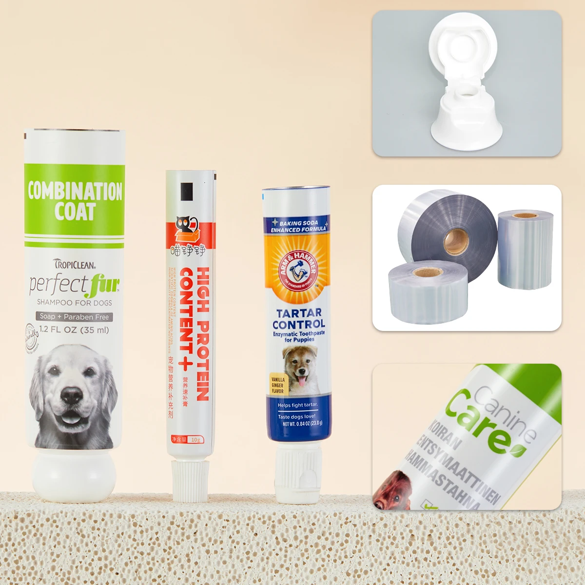 Cosmetic Screen Printing Squeeze Tube Hand Cream Hair Removal Cream Pet Food Lotion Plastic Packaging Tubes