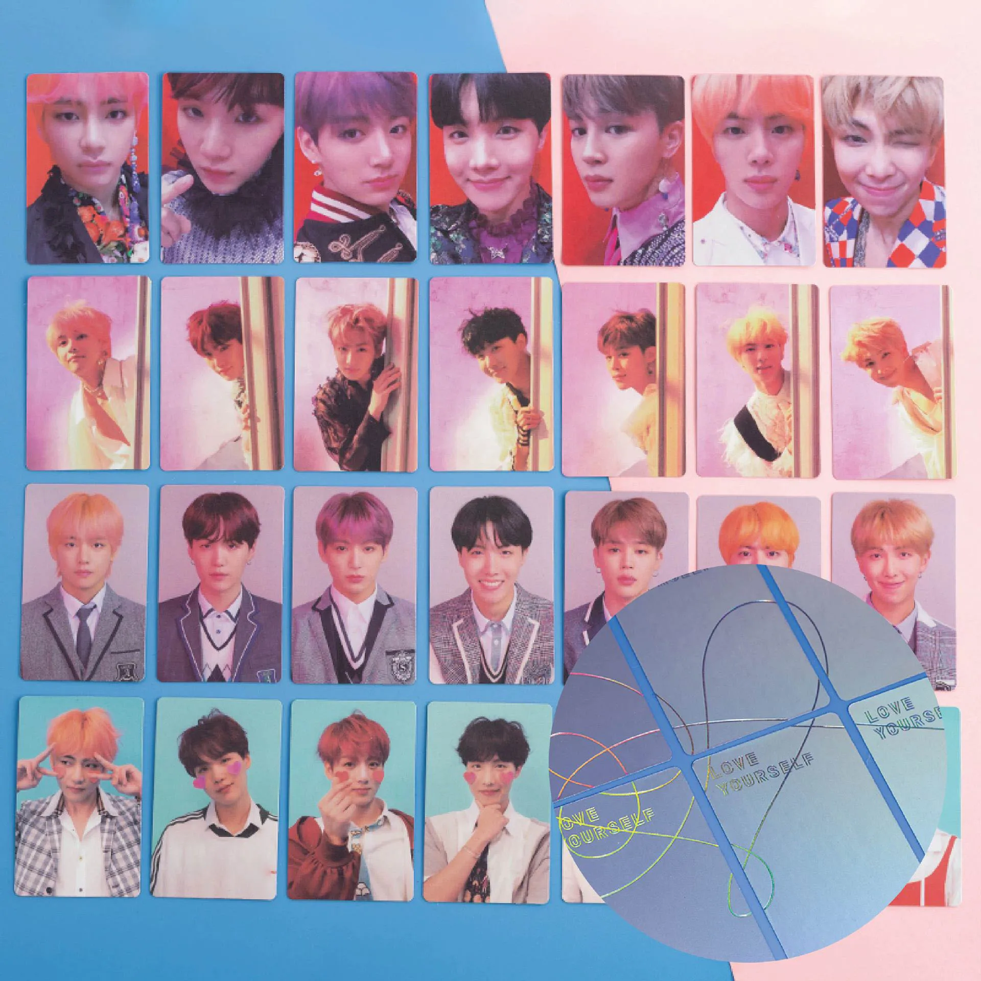 KPOP JIMIN JIN V Idol Love Yourself Backside Laser Print