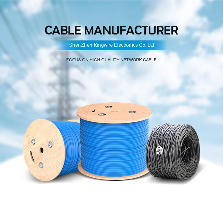 High Quality Network Internet Cable Factory Manufacture 8 Pair Cat 6 UTP Cat6 Lan Cables 305M - ANKUX.COM