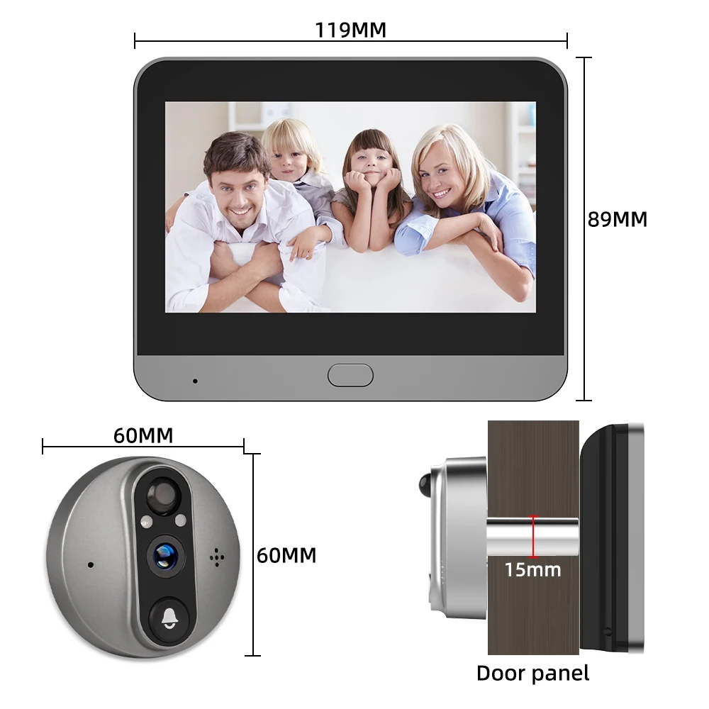 Ir Night Vision Doorbell Camera Wifi 1080 Wireless Blink Home Security Video Doorbell App Remote View Motiom Detection 134