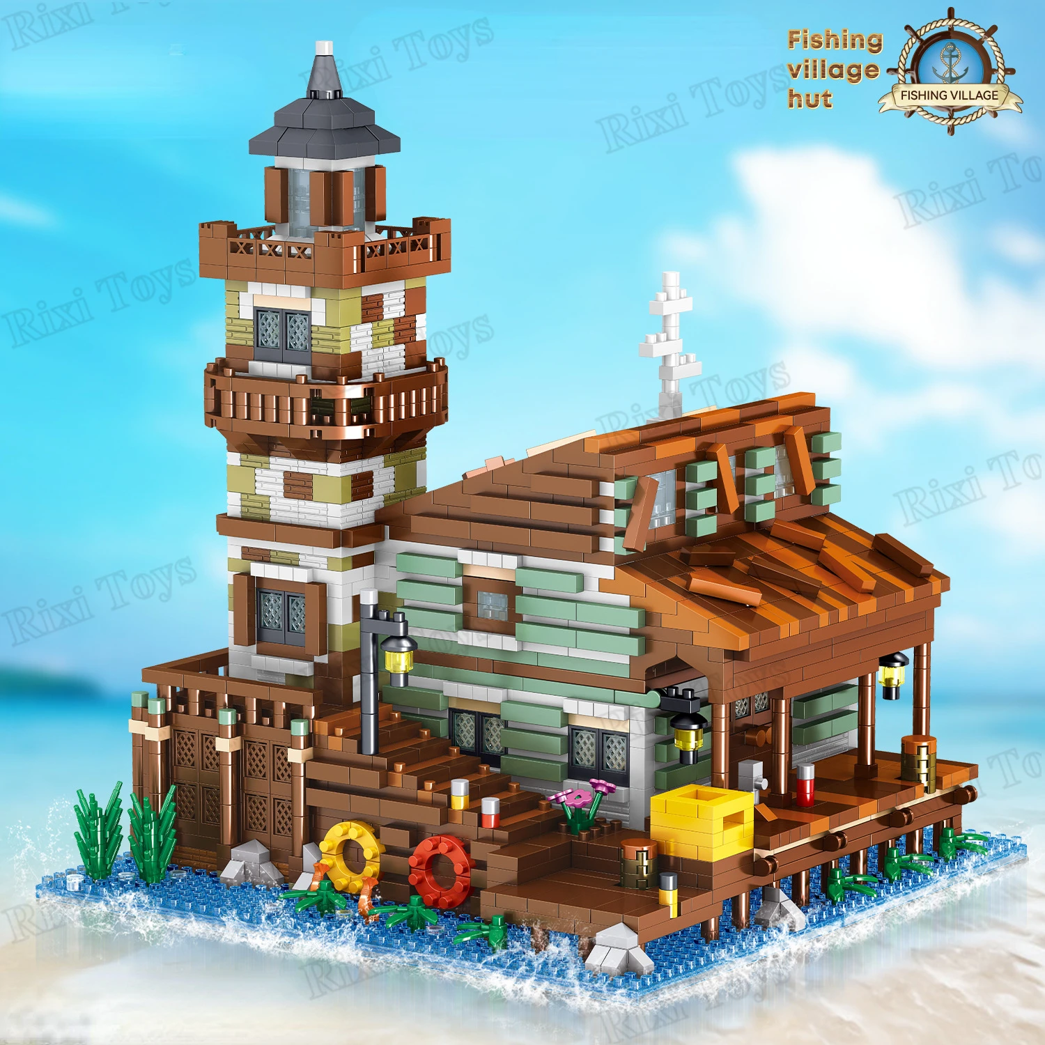 Lego Ideas Lego Villaggio Pescatori Negozio Pescatori Casa Dei