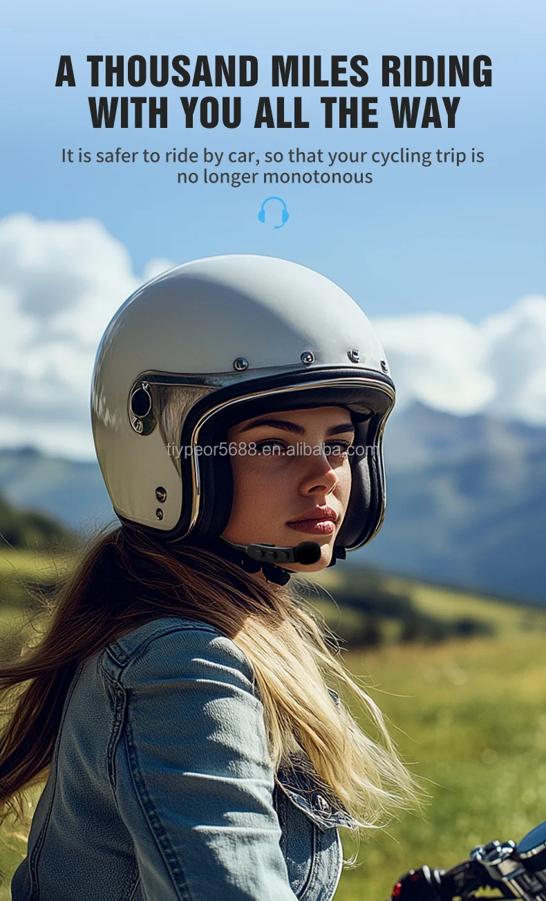 product tiypeor ipx6 motorcycle helmet headset new condition dc output current waterproof noise reduction helmet wireless headset-3