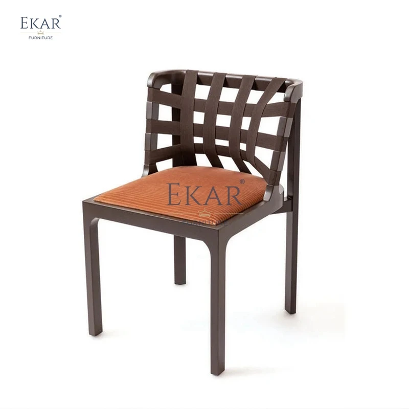 product modern sleek rattan dining chair natural weaving comfort home office cafe banquet villa antique design style made pu material-62