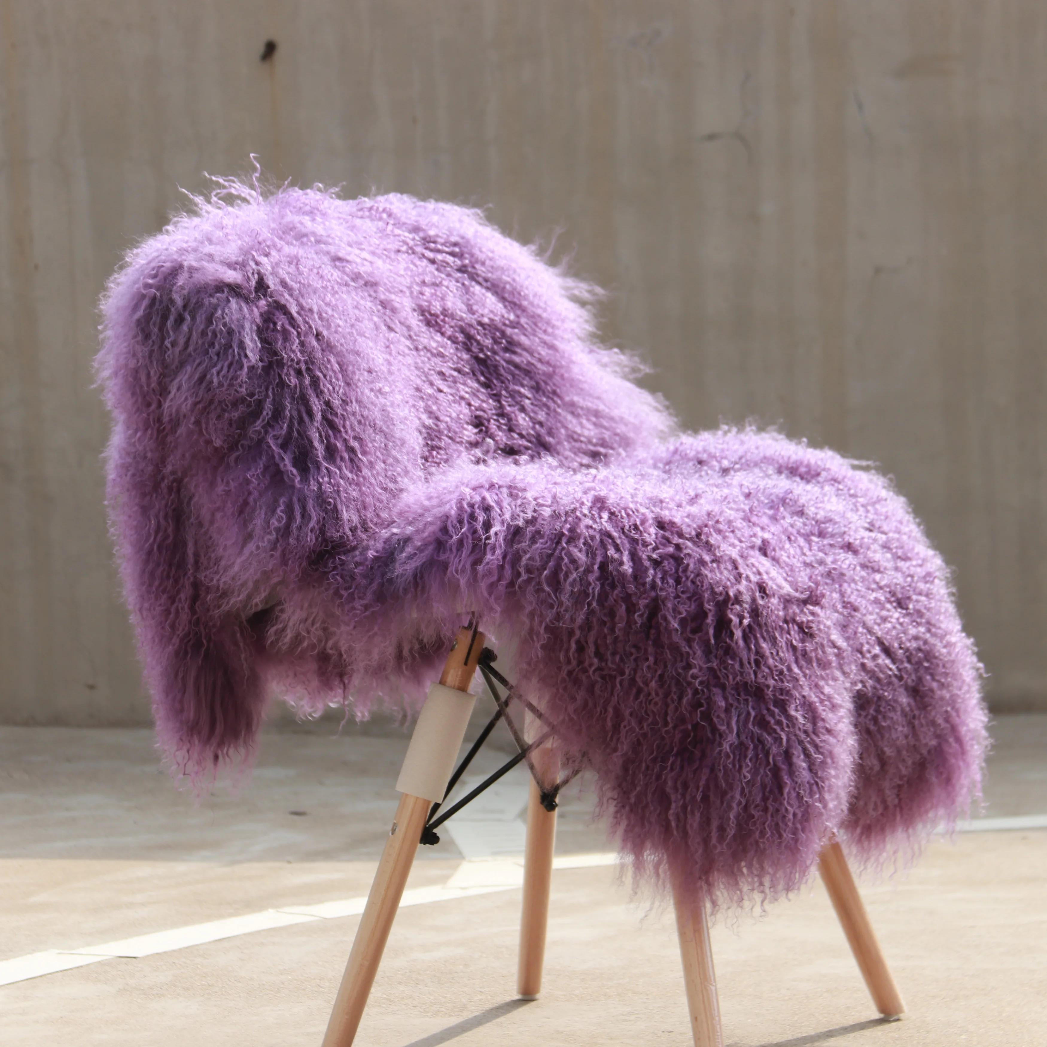 Mongolian sheepskin online chair