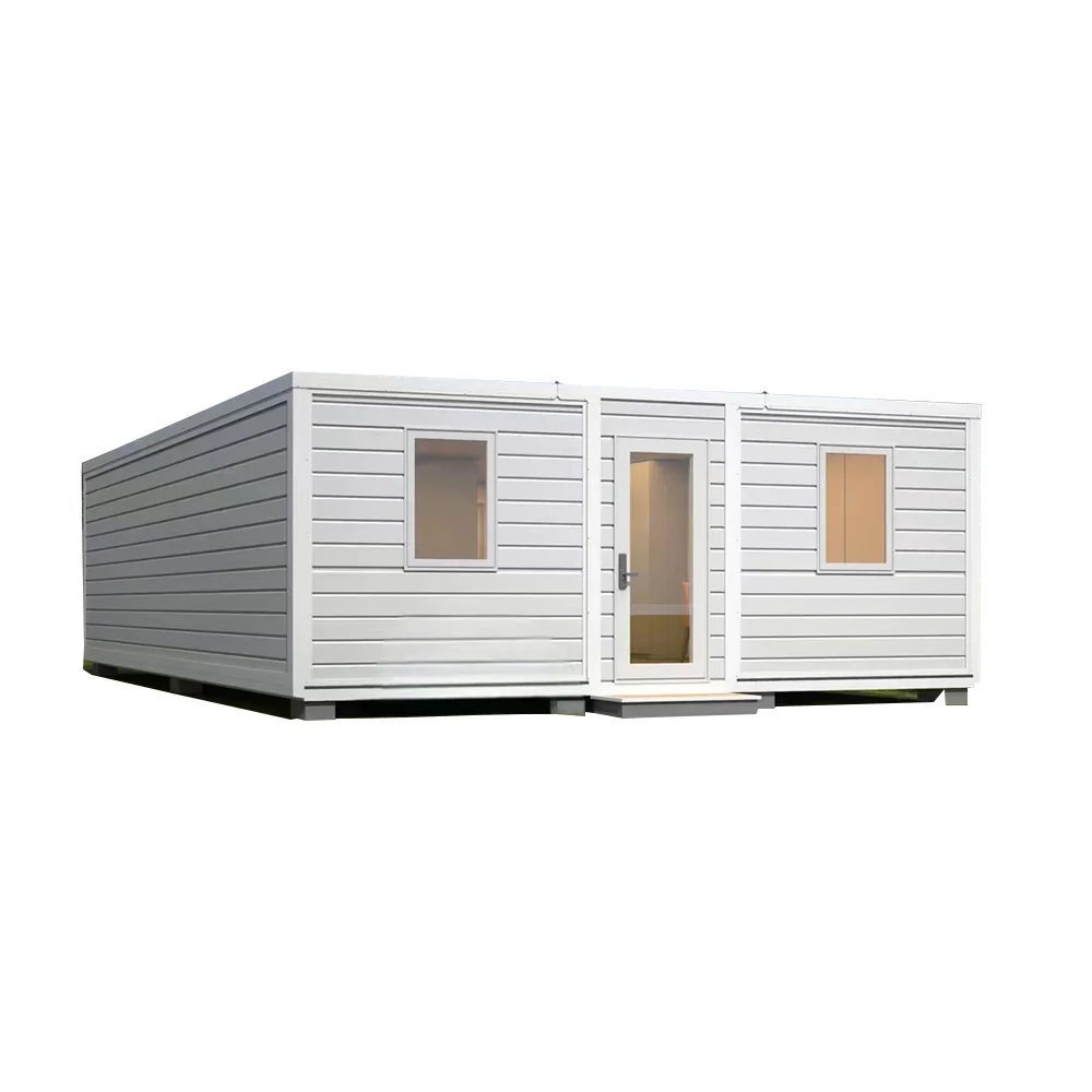 Expandable Container House 2 Bedrooms Wooden Movable Expandable Shipping Container Frame House supplier