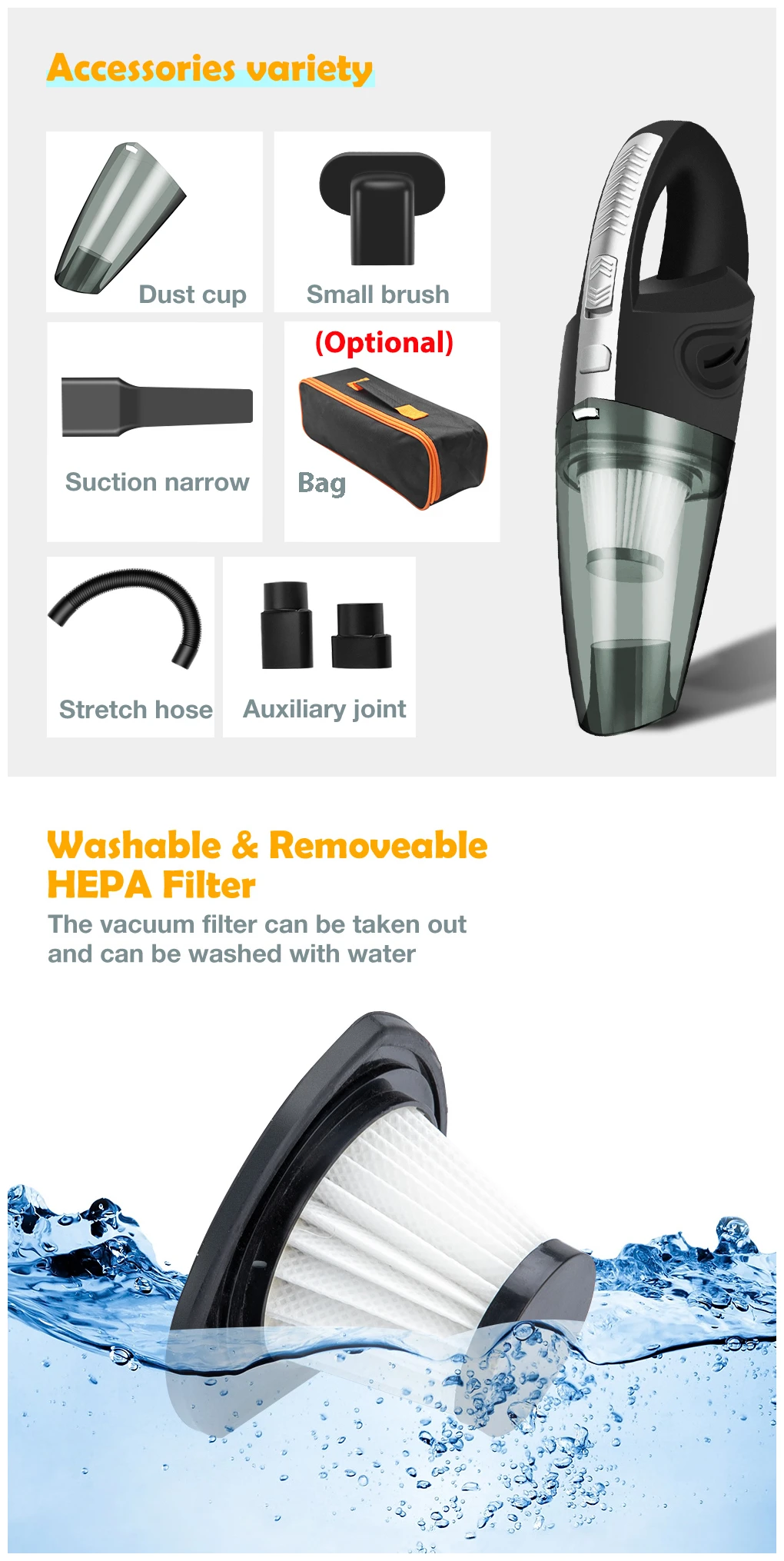 Factory Direct Sales Of Thisworx Car Vacuum Cleaner Wireless Mini Portable Car And Home Vacuum