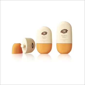 Manufacture New Sunscreen Skincare Airless Squeeze Bottles Empty Plastic Bottle Packaging