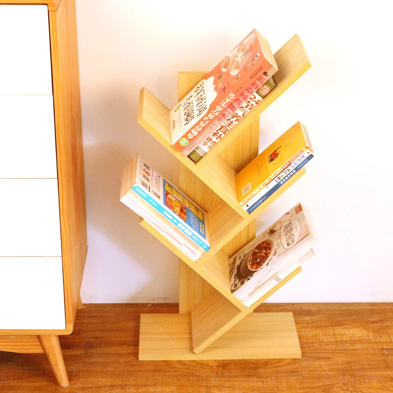Оптовая продажа ассиметричный дизайн современная деревянная полка для книг антикварные книжные полки в форме дерева